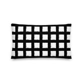 Black Square Geometric Decorative Accent Throw Pillow Cushion, Pillow, $ 61.50, A Moment Of Now™